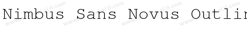 Nimbus Sans Novus Outline D Bla Reg字体转换
